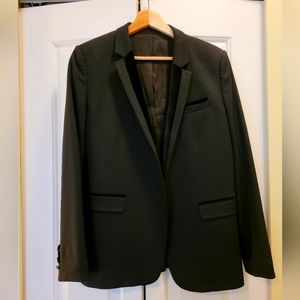 The Kooples women's black blazer with plush lapels